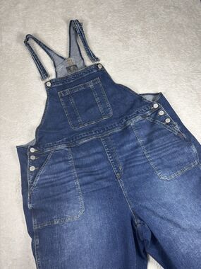 Torrid Women's Blue Denim Jean Bib Overalls Plus Size, Medium Wash 20S